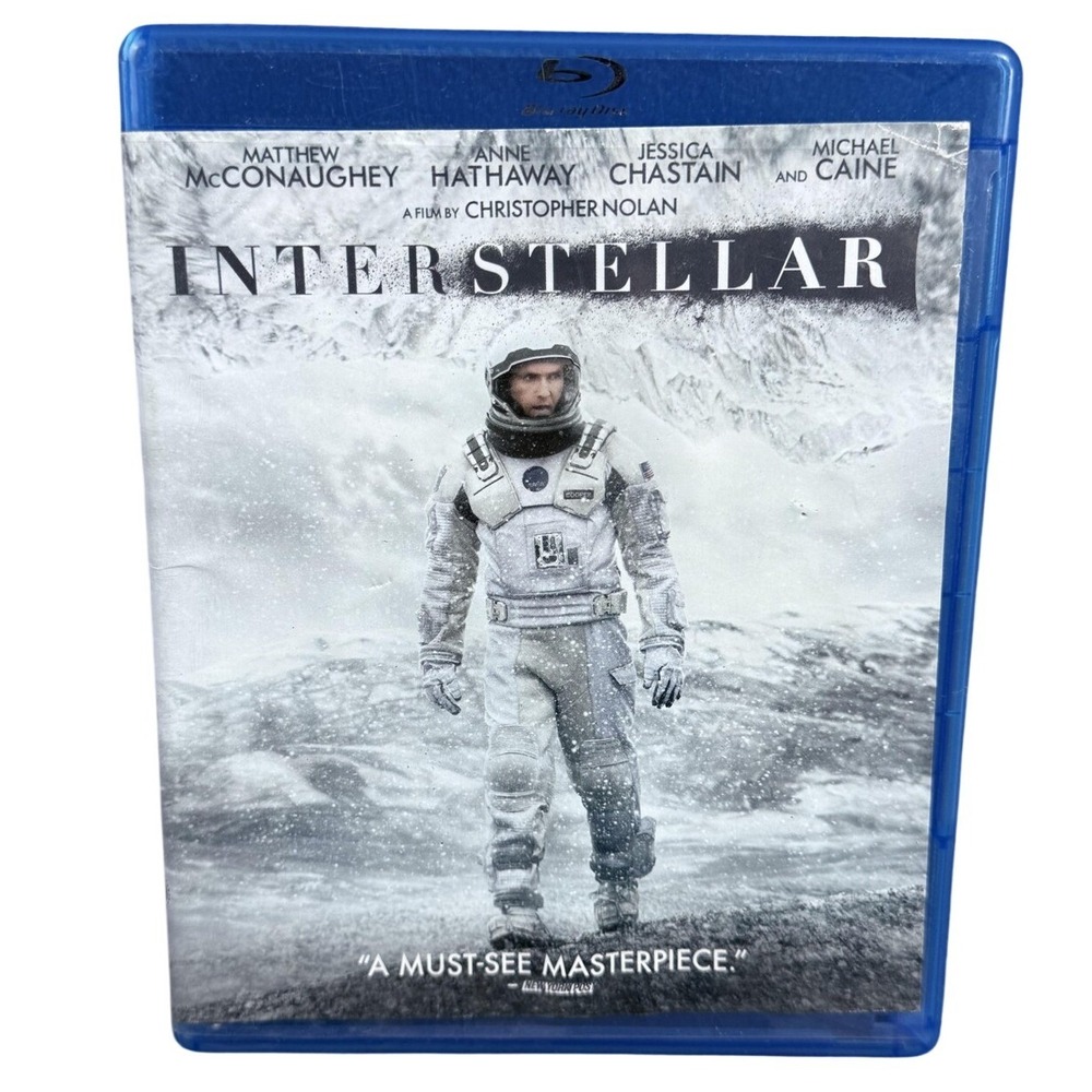 Interstellar Blu-ray + DVD 2014 Widescreen Movie Matthew McConaughey